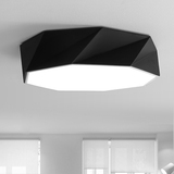 简约现代LED吸顶灯 创意铁艺圆形客厅餐厅卧室书房黑白几何个性灯