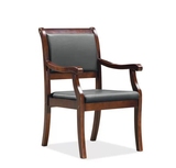 高端品质 带扶手真皮会议椅 实木会议椅 班前椅 办公椅K3102