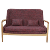 韩式沙发椅简约现代全实木小户型北欧白橡沙发组合休闲布艺沙发椅
