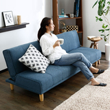 宜家小户型布艺沙发床北欧日式 可折叠简易坐卧两用沙发床1.5米