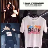 BIGBANG MADE演唱会GD权志龙同款短袖BABY男女应援服全棉T恤