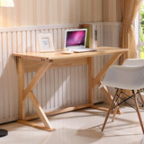 特价纯实木台式电脑桌现代简约家用写字台简易日式杉木宜家书桌子