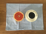 日式田园风格子餐垫 纯棉桌布茶巾 三色入 厚实漂亮 拍照必备