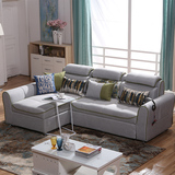 沙发床 可折叠 布艺小户型多功能 转角贵妃组合 简约客厅沙发