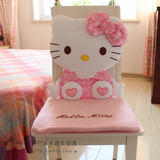包邮 Hello Kitty 毛绒亚麻 冰丝 座垫 坐垫 靠垫 靠垫凉垫椅子垫