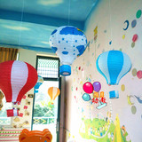 幼儿园装饰吊饰 节日学校室内装饰灯笼 可爱卡通热气球灯笼挂饰