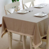 外单 纯色棉麻桌布 日式复古小清新素色餐桌布艺 酒吧咖啡厅茶馆