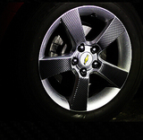 克鲁兹个性改装车贴 科鲁兹专用轮毂碳纤维汽车装饰贴纸 钢圈轮圈