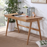 纯实木书桌白橡木带抽屉日式1.2实木书桌电脑桌简约书房家具