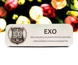 包邮 EXO XOXO 长徽章 标牌 周边 KISS HUG 咆哮专辑 WOLF88 签名