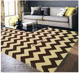 羊毛混纺欧式客厅地毯现代简约书房卧室门厅玄关中式纯手工长方形