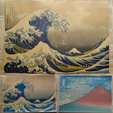 神奈川冲浪里浮世绘大海富士山大号装饰画和风壁画客厅居酒屋挂画