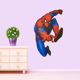 蜘蛛侠钢铁侠卡通墙贴纸儿童房男孩卧室幼儿园创意装饰可移除贴画