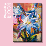 加厚框diy数字油画植物花卉风景客厅填色手绘大幅装饰画定制包邮