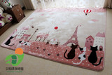 外贸出口日本原单猫咪儿童地毯地垫爬行垫卧室儿童宝宝地毯爬爬垫