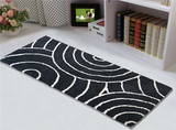 外贸出口日本品牌原单长地毯垫 卧室 家用地垫 垫子 简约现代黑白