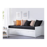 IKEA宜家代购家居家具 百灵坐卧两用床框架带双屉沙发床w80原1999