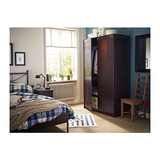IKEA宜家代购 家居家具 穆斯肯衣柜带2个门+3个抽屉双门衣柜 w97