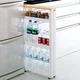 日本进口FUDO冰箱架厨房夹缝收纳架整理柜缝隙架储物收纳车置物架