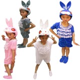 儿童舞台演出服装成人动物粉兔造型表演服小白兔乖乖亲子话剧夏装