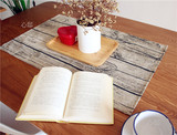 Zakka杂货自然木纹树皮纹棉麻 餐巾餐垫 盖布 茶巾厨房巾拍照背景