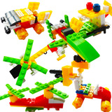 组装儿童积木拼装玩具 儿童益智拼插套装 机器人军事飞机乐高兼容