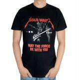 夏季新款热销男士黑色印花短袖Star Wars星球大战乔治卢卡斯T恤