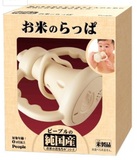 日本代购 People纯大米制造喇叭牙胶/固齿器/咬胶/磨牙棒彩色