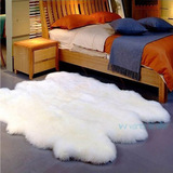 宜家欧式纯羊毛地毯整张羊皮飘窗垫羊毛沙发垫卧室客厅床边毯定做