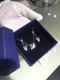 日本代购 施华洛世奇 经典银色天鹅水晶项链加耳环 需预定 日本发