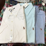 预售 美国代购Polo Ralph Lauren男士瘦身牛津棉商务休闲短袖衬衫
