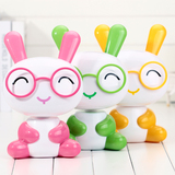 时尚卡通充电款眼镜兔LED护眼台灯可调光儿童学习台灯桌面照明灯