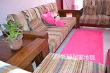防滑粉色紫色欧美丝毛地毯床边卧室厨房走廊榻榻米满铺地垫可定制