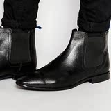 海淘海外正品代购 2016新款真皮皮靴男切尔西靴尖头高筒皮鞋