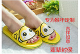 韩版女士家居拖鞋夏季居家浴室防滑平跟厚底可爱卡通软底凉托鞋潮