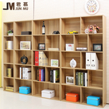 品牌书柜中式自由组合书橱储物置物收纳展示木柜图书架定制包邮