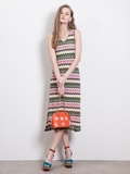 9折樱花说日本代购Lily Brown5月薄款水波纹针织连衣裙LWNO162013