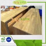 [木又来]缅甸柚木实木台面桌面板/橱柜书桌面板/木台质面板/家装
