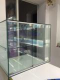 玻璃橱窗 橱柜 商品展示柜 上下两层  带推拉橱窗门 可用于卖小吃