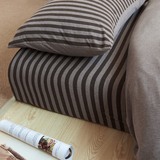 2016婴儿针织全棉简约条纹天竺棉被床笠床上用品绗缝床笠式四件套