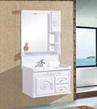 特价欧式PVC浴室柜组合 洗手盆浴镜洗脸盆面盆挂墙式小户型卫浴柜