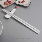 艺术岛陶瓷筷子骨瓷环保筷子家用高档套装陶瓷筷子 个性筷子