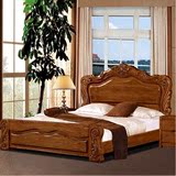 榆木床实木床1.8米成人中式双人床大床气压高箱体储物1.5家具婚床