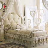 欧式布艺软包床法式儿童床公主床单人双人床简欧现代实木床婚床