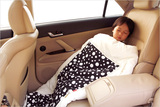 淇淇 纯棉汽车抱枕四件套 全棉抱被空调被车用抱枕被子靠枕靠垫被