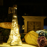 玻璃铁塔台灯宜家卧室床头LED个性创意酒吧浪漫咖啡店节能小夜灯
