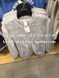 H&M HM男装专柜正品折扣代购 4月 罗纹立领花灰混色薄款卫衣外套