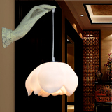 新中式壁灯仿古荷花灯卧室床头灯楼梯客厅壁灯酒店走廊过道灯具