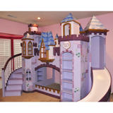 欧式创意儿童床 高端儿童城堡床定制 实木双层床上下床公主床
