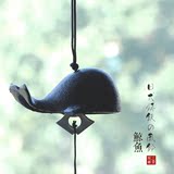 日本南部铸铁风铃 鲸鱼风铃复古铁器 金属日式和风挂饰 寺庙挂件